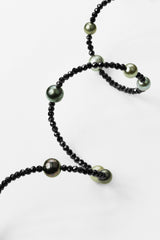 Bracelet Spinelle et Perles de Tahiti