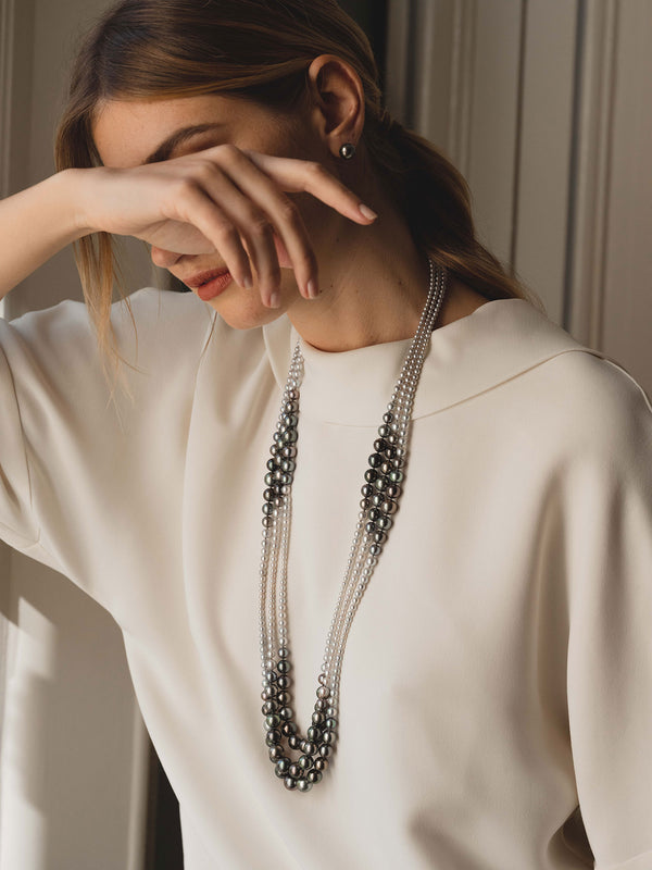 Collier de Perles Tahiti et Akoya