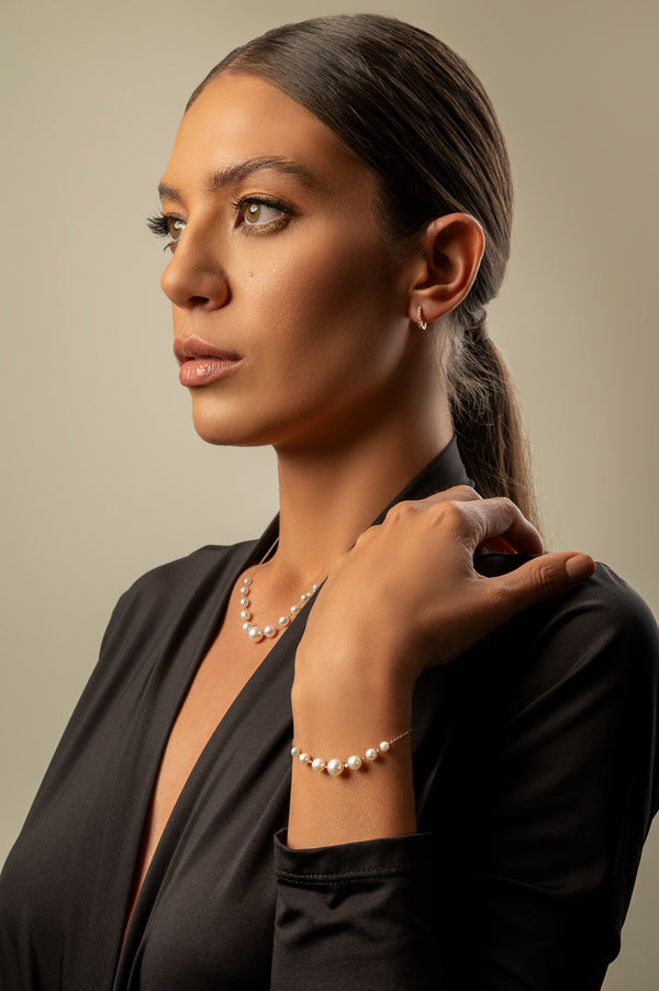 Bracelet Pearls Blanches